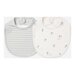 Quincy Mae Jersey Snap Bib 2 Pk - Sheep/Cloud Stripe
