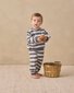Quincy Mae Oversized Sweatpants - Midnight Stripe