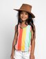 Missie Munster Summer Singlet - Rainbow Stripe