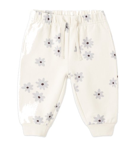 Quincy Mae Relaxed Fleece Sweatpant - Blue Daisy