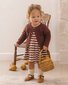 Quincy Mae Darla Dress - Black Cherry Stripe