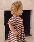 Quincy Mae Darla Dress - Black Cherry Stripe