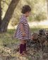 Quincy Mae Darla Dress - Black Cherry Stripe