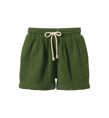 Nature Baby James Shorts Muslin - Fir Green