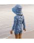 Nature Baby Splash Sunhat - Blue Snorkel Print