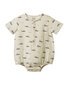 Nature Baby Monty Suit Muslin - Row Boats Print