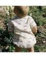 Nature Baby Monty Suit Muslin - Row Boats Print