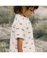Nature Baby S/S Caravan Shirt Muslin - Row Boats Print