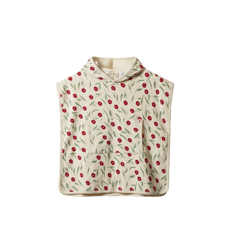 Nature Baby Poncho Towel - Joiette Print