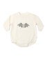 Quincy Mae Crewneck Bubble Romper - Baby Bat