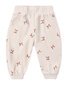 Quincy Mae Velour Relaxed Sweatpant - Red Bows