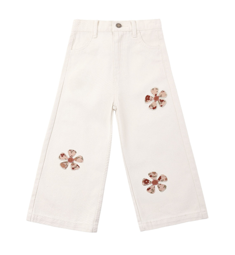 Rylee + Cru Straight Leg Pant - Daisy Patches