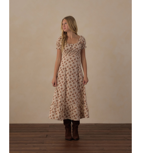 Rylee + Cru Teen Lana Dress - Bouquet Antique