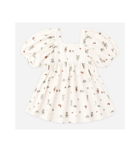 Rylee + Cru Brea Dress - Holiday Mouse Ivory