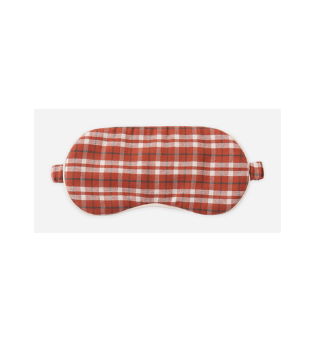 Rylee + Cru Sleep Mask - Ruby Plaid Natural