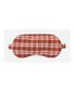 Rylee + Cru Sleep Mask - Ruby Plaid Natural