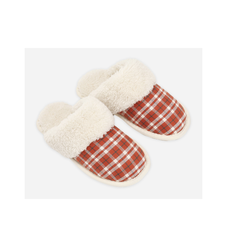 Rylee + Cru Slippers - Ruby Plaid