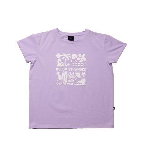 Hello Stranger Holiday Vibes Bailey Tee - Lilac