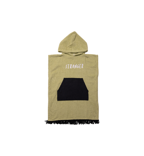 Hello Stranger Poncho Towel - Pear Green/Black