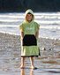 Hello Stranger Poncho Towel - Pear Green/Black