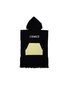 Hello Stranger Poncho Towel - Black/Lime