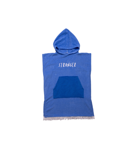 Hello Stranger Poncho Towel - Blue/Blue