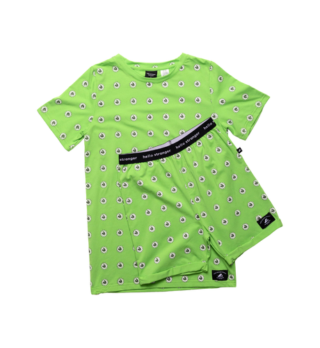 Hello Stranger Summer PJs - Lime