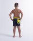 Hello Stranger Hibiscus Board Short - Black Charcoal Hawaii Print