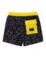 Hello Stranger Hibiscus Board Short - Black Charcoal Hawaii Print
