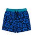 Hello Stranger Hibiscus Board Short - Blue Black Hawaii Print