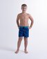 Hello Stranger Hibiscus Board Short - Blue Black Hawaii Print