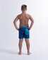 Hello Stranger Hibiscus Board Short - Blue Black Hawaii Print