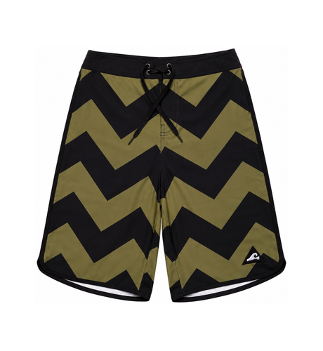 Hello Stranger Break Long Board Short - Khaki Black