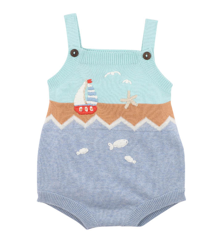 Bebe Max Organic Hand Embroidered Knitted Bodysuit
