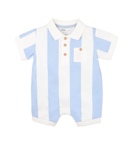 Bebe Max Stripe Rugby Romper