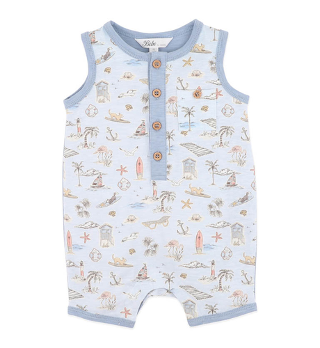 Bebe Max Print Puppy Romper