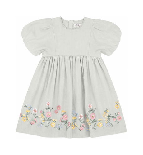 Bebe Pia Embroidered Hem Dress
