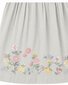 Bebe Pia Embroidered Hem Dress