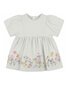 Bebe Pia Embroidered Hem Baby Dress