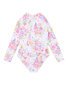 Minihaha Bianca White L/S Sunsuit