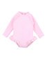 Minihaha Pink Gingham L/S Baby Sunsuit