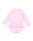 Minihaha Pink Gingham L/S Baby Sunsuit