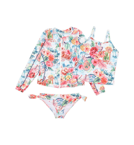 Minihaha Selena 3 Piece Tankini & Rash Set