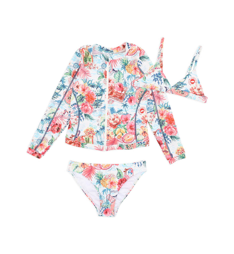 Minihaha Selena 3 Piece Bikini & Rash Set