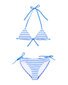Minihaha Selena Blue Stripe Triangle Bikini