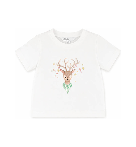 Bebe Festive Reindeer Baby Tee