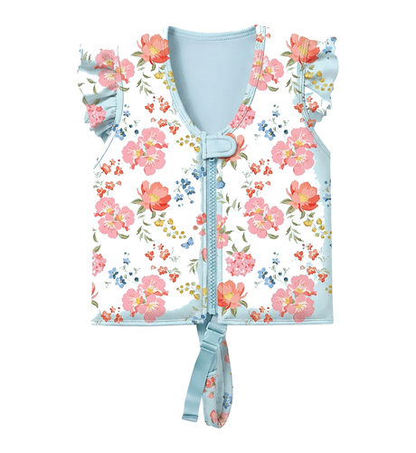 Toshi Swim Float Vest Twinkle Aqua Garden
