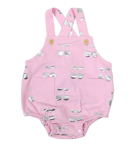 Korango Cherry Summer Romper - Pink