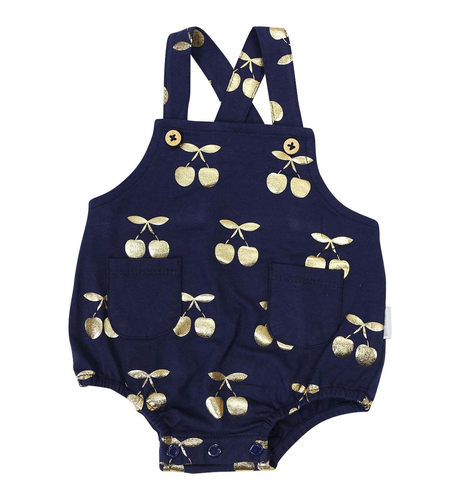 Korango Cherry Summer Romper - Navy