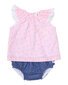Korango Origami Frill 2 Piece - Pink